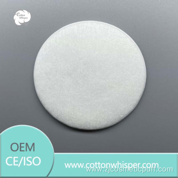 Spunlaced plain round cotton pads